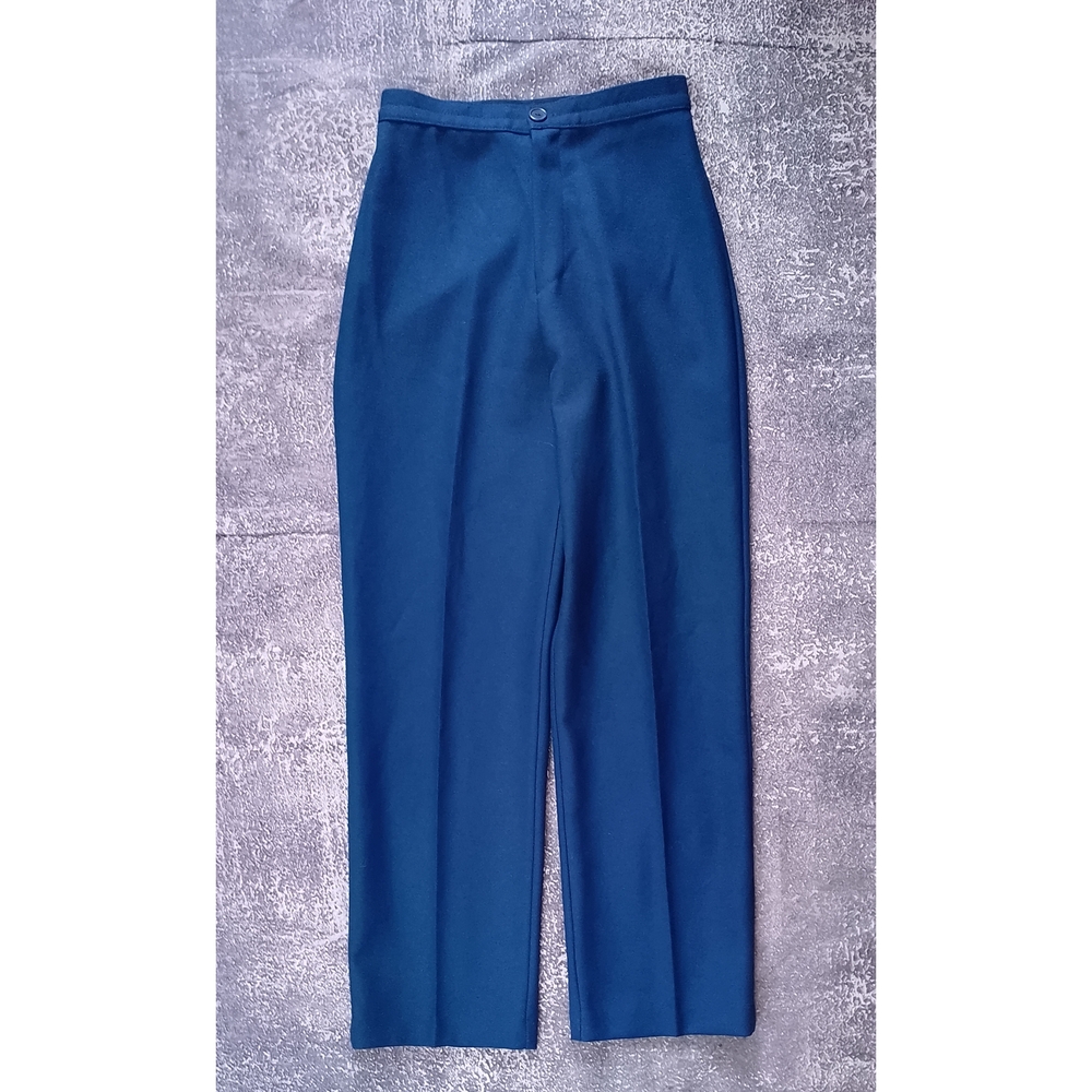 Vintage 90s Women's Blue Wide Leg Pants